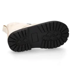 Botita ROCKERA niña cordones en piel tornasolada.