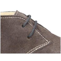Botita Safari bebé con cordones y BORREGO en piel serraje.
