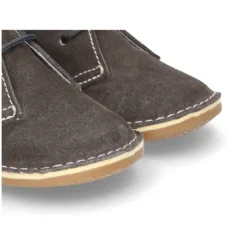 Botita Safari bebé con cordones y suela SUPER FLEXIBLE en piel serraje.
