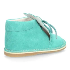 Botita Safari bebé osito con suela SUPER FLEXIBLE en piel serraje en colores pasteles.