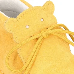 Botita Safari bebé osito con suela SUPER FLEXIBLE en piel serraje en colores pasteles.