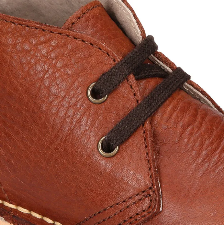 Botita safari niños para vestir con cordones en piel napa CUERO.