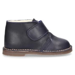 Botita safari niños sin cordones con BORREGO interior en piel EXTRA SUAVE.