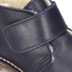 Botita safari niños sin cordones con BORREGO interior en piel EXTRA SUAVE.