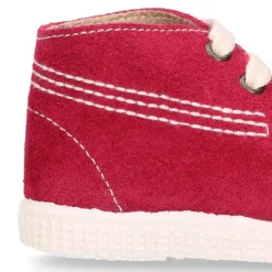 Botitas casual con cordones en piel Serraje.