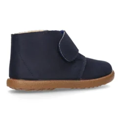 Botitas casual niño sin cordones en piel Serratex encerado.