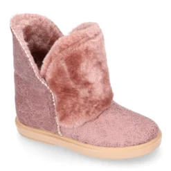 Botitas niños con diseño con PELO en Serratex estampado..