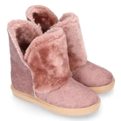 Botitas niños con diseño con PELO en Serratex estampado..