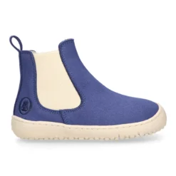 Botín niños BAREFOOT Okaa Flex con elástico y cremallera lateral.