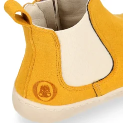Botín niños BAREFOOT Okaa Flex con elástico y cremallera lateral.