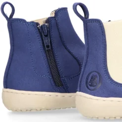 Botín niños BAREFOOT Okaa Flex con elástico y cremallera lateral.