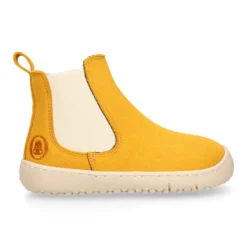 Botín niños BAREFOOT Okaa Flex con elástico y cremallera lateral.