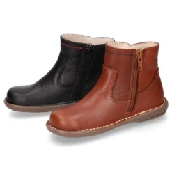 Botín niños SPORT con cremallera y suela súper flexible en piel.
