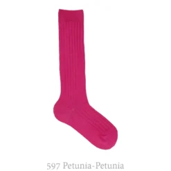 Calcetín alto de canalé de cóndor