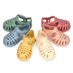 Cangrejera clásica niños colores SÓLIDOS con cierre adherente para Playa y Piscina.