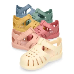 Cangrejera clásica niños colores SÓLIDOS con cierre adherente para Playa y Piscina.