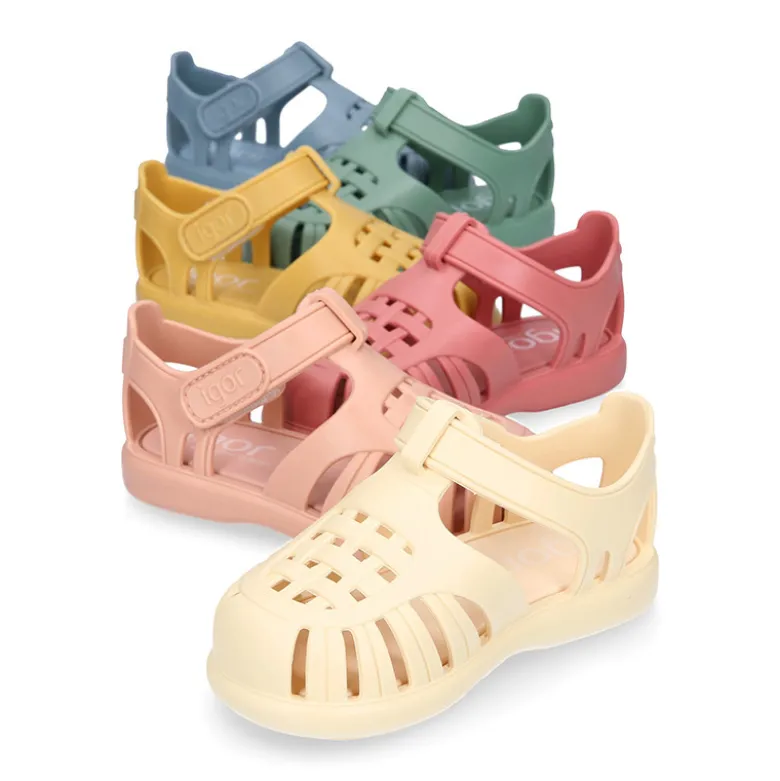 Cangrejera clásica niños colores SÓLIDOS con cierre adherente para Playa y Piscina.