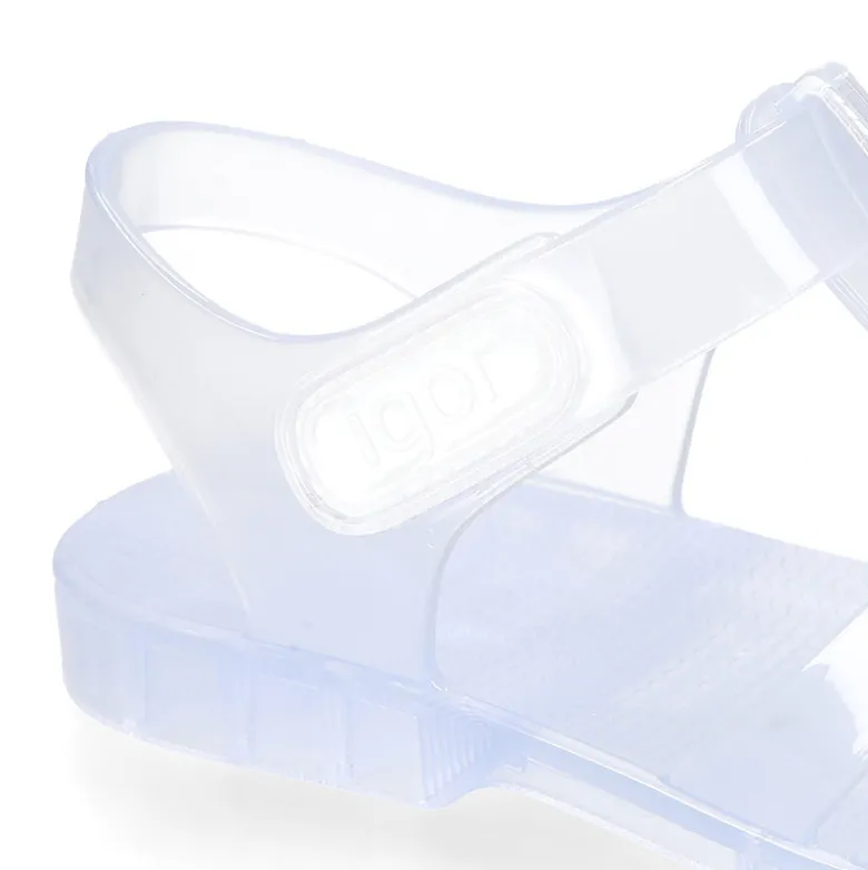 Cangrejera clásica niños en colores cristal con cierre adherente para Playa y Piscina.