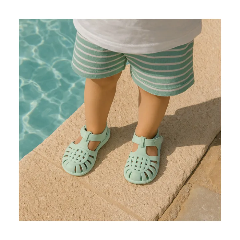 Cangrejera clásica niños nuevos colores SÓLIDOS con cierre adherente para Playa y Piscina.