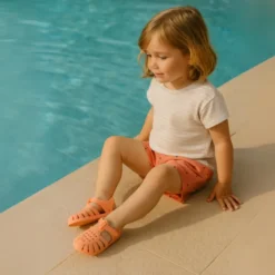 Cangrejera clásica niños nuevos colores SÓLIDOS con cierre adherente para Playa y Piscina.