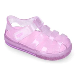 Cangrejera niña con cierre adherente tipo tenis CRISTAL GLITTER para Playa y Piscina.