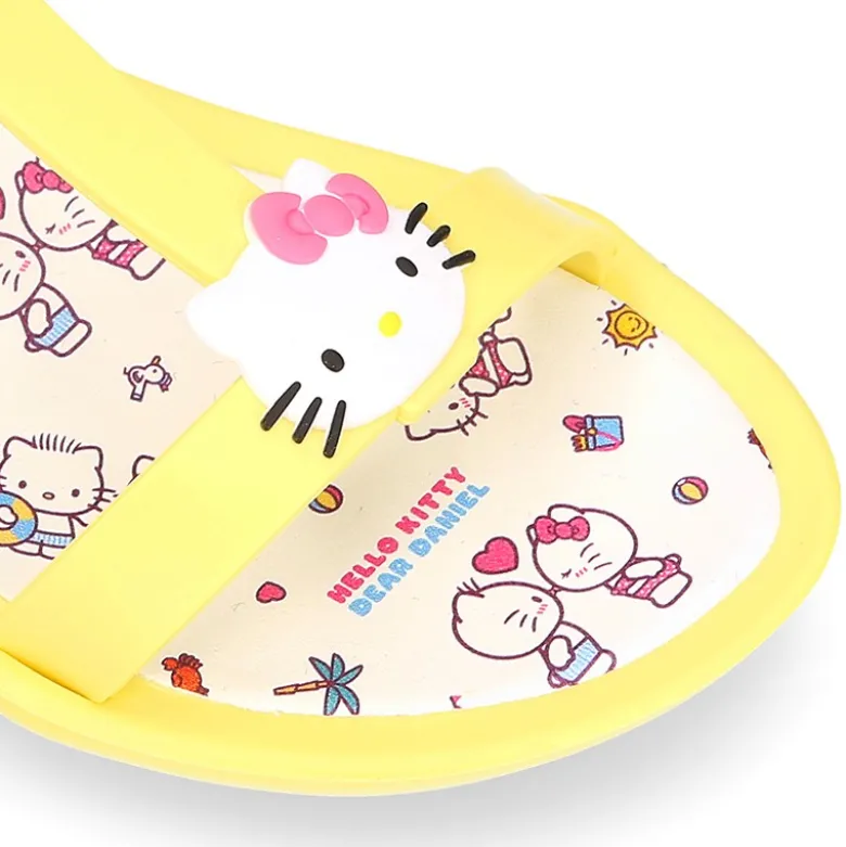 Cangrejera niña tipo sandalia con HELLO KITTY para Playa y Piscina.
