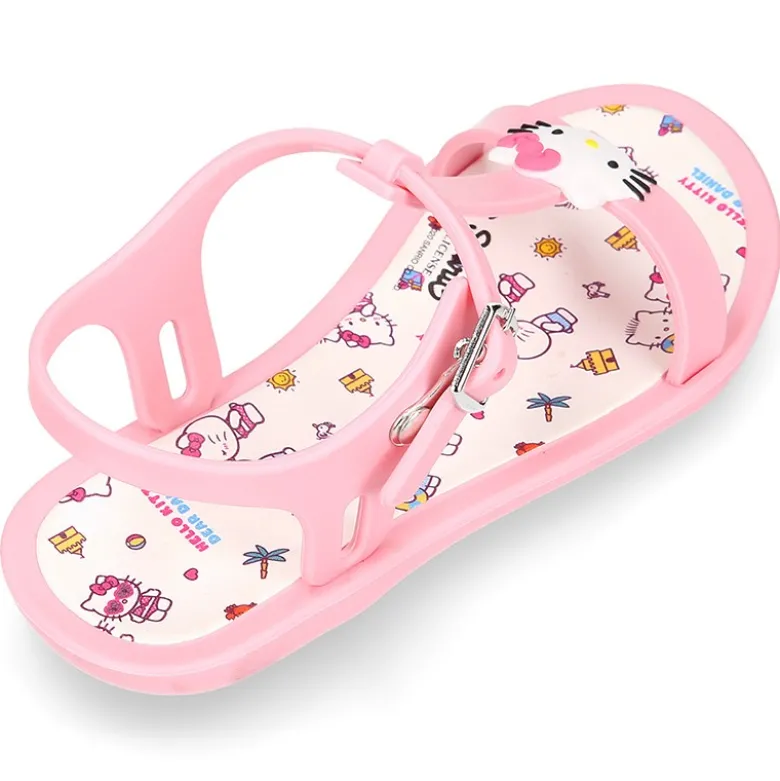 Cangrejera niña tipo sandalia con HELLO KITTY para Playa y Piscina.