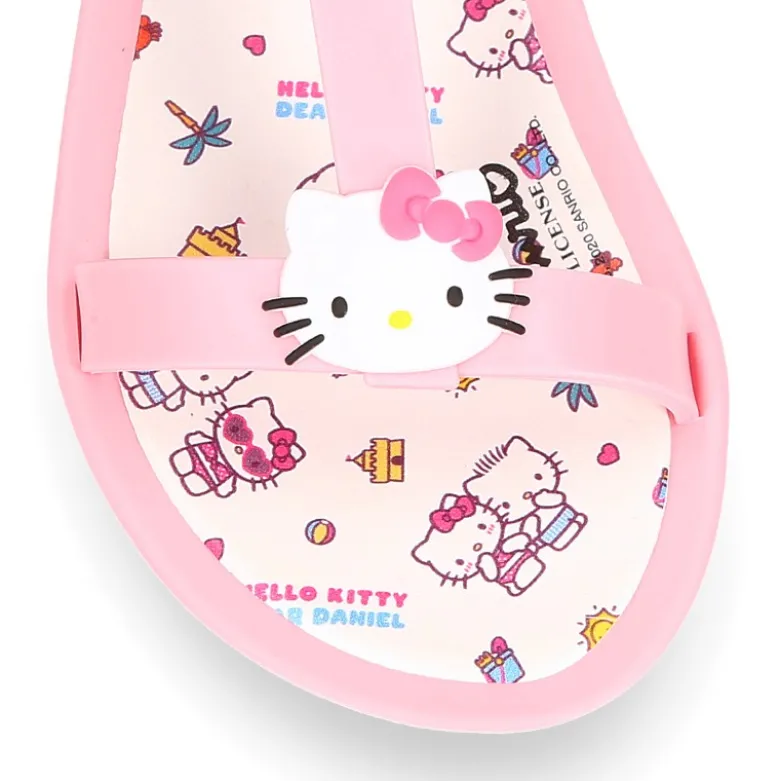 Cangrejera niña tipo sandalia con HELLO KITTY para Playa y Piscina.