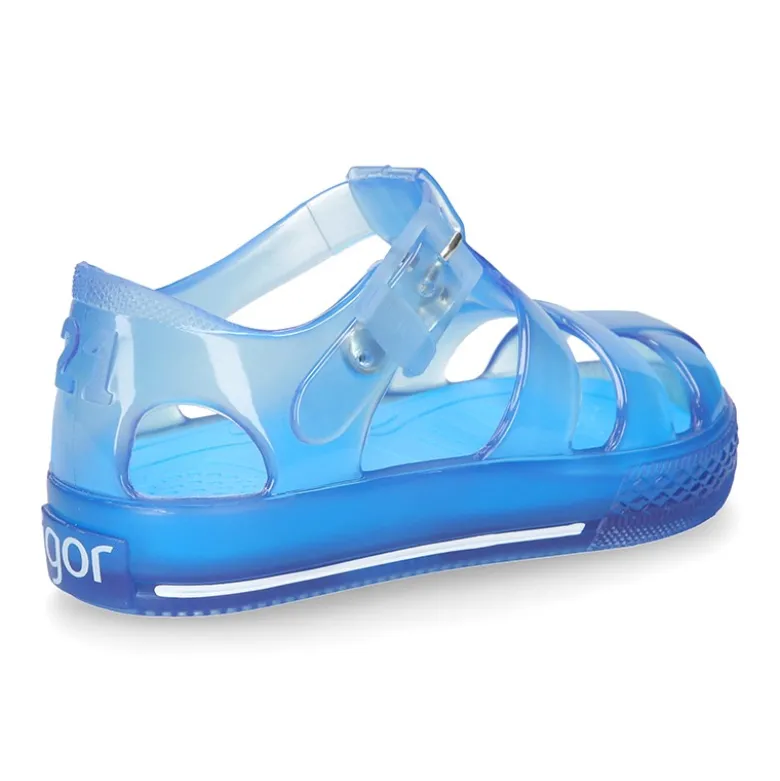 Cangrejera niño tipo TENIS TRANSPARENTE para Playa y Piscina.