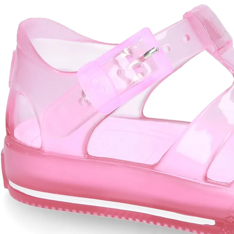 Cangrejera niño tipo TENIS TRANSPARENTE para Playa y Piscina.