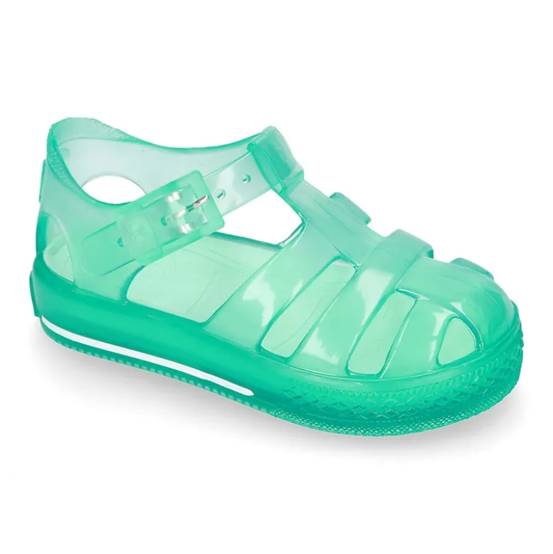 Cangrejera niño tipo TENIS TRANSPARENTE para Playa y Piscina.