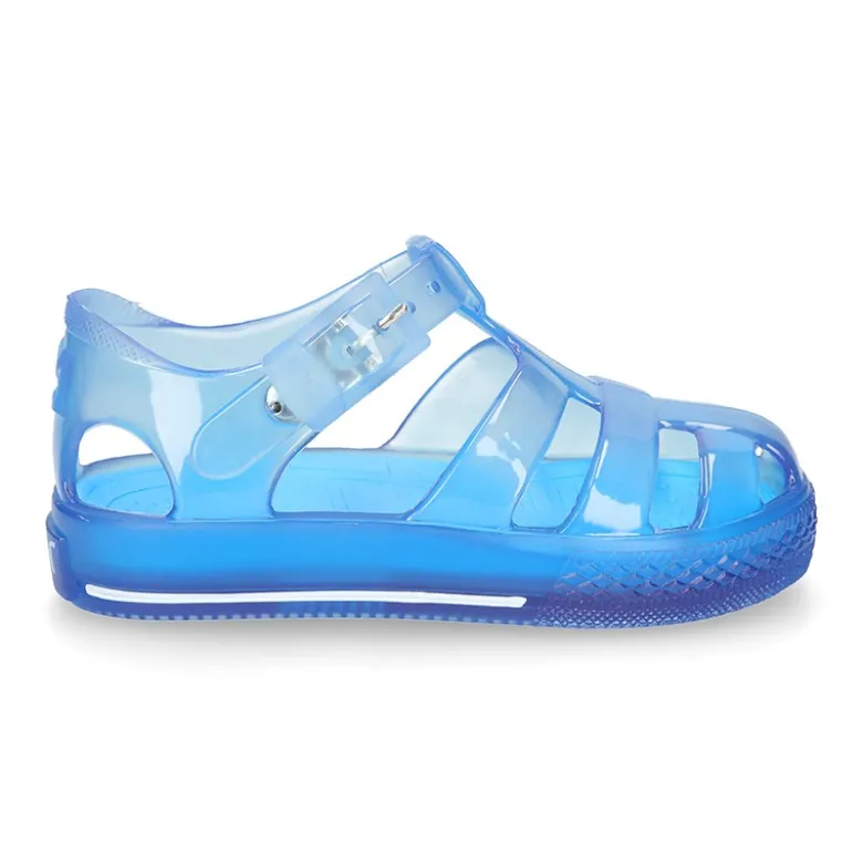 Cangrejera niño tipo TENIS TRANSPARENTE para Playa y Piscina.