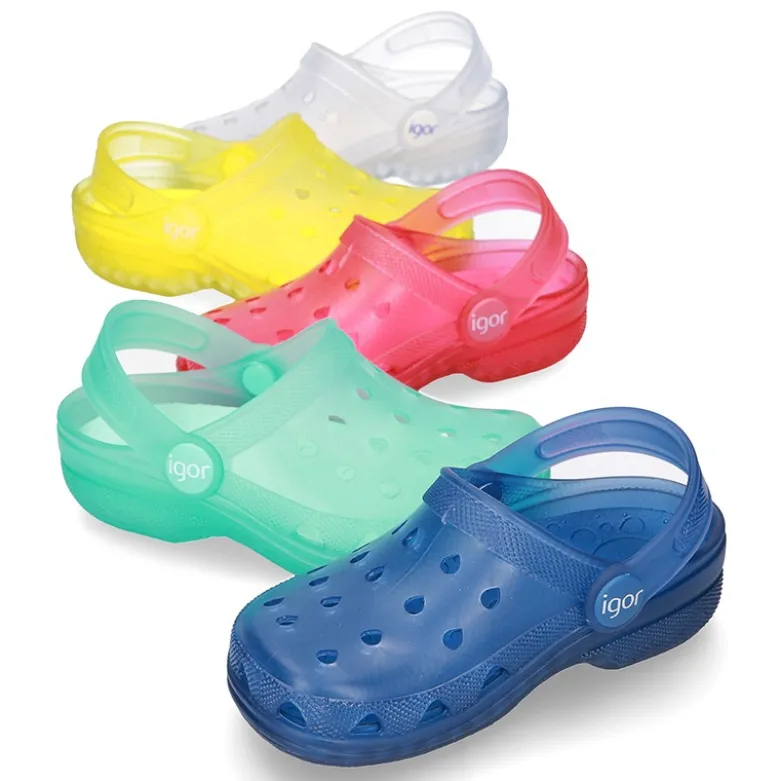 Cangrejeras niños clásicas tipo Zuecos para Piscina y Playa.