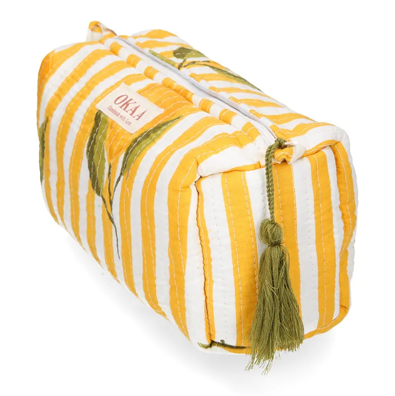 Colección Lemon Breeze Mediterráneo – Tote Bag + Neceseres Acolchados