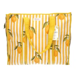 Colección Lemon Breeze Mediterráneo – Tote Bag + Neceseres Acolchados