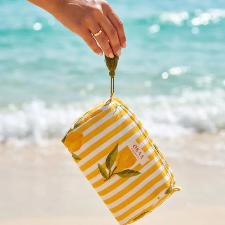 Colección Lemon Breeze Mediterráneo – Tote Bag + Neceseres Acolchados