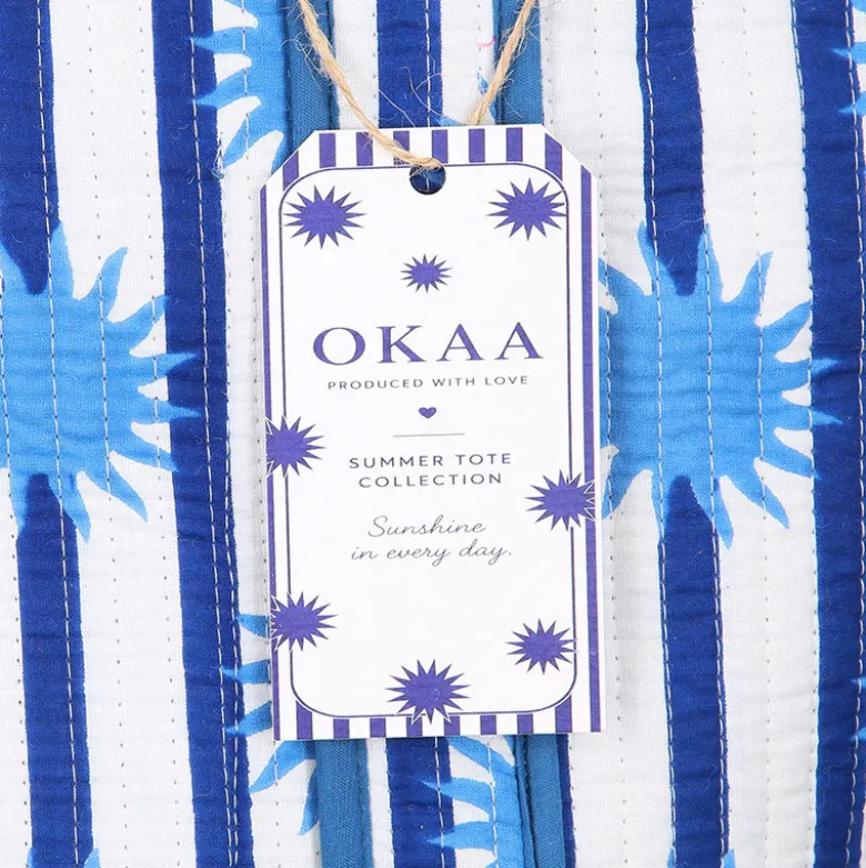 Colección Sunshine Blue Mediterráneo – Tote Bag + Neceseres Acolchados