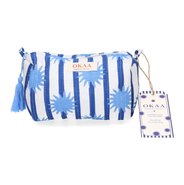 Colección Sunshine Blue Mediterráneo – Tote Bag + Neceseres Acolchados