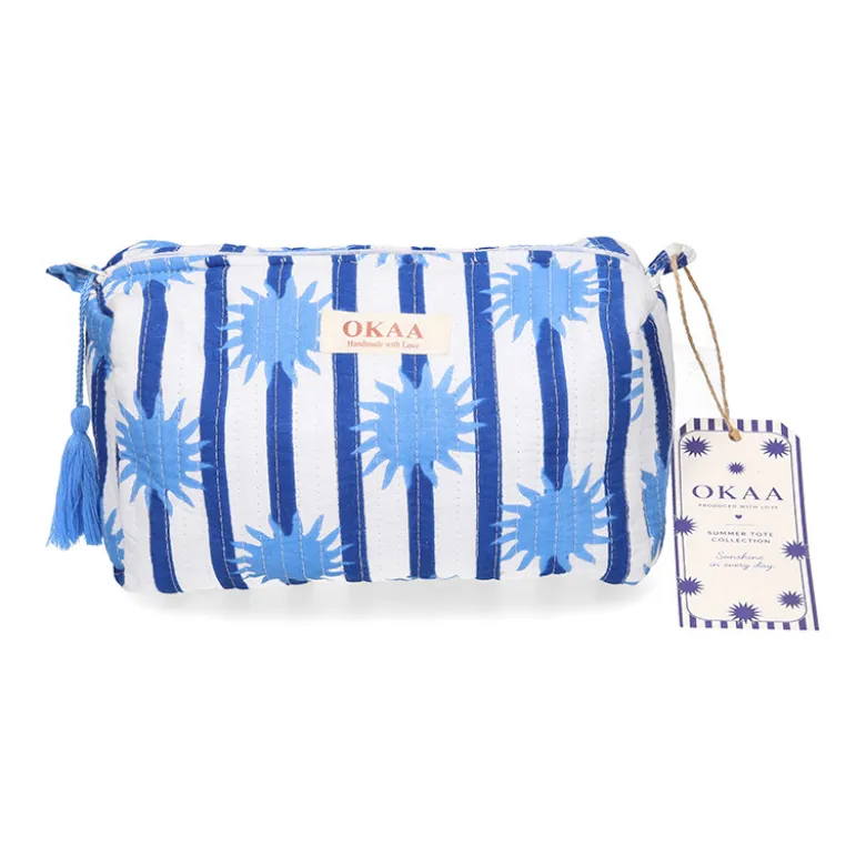 Colección Sunshine Blue Mediterráneo – Tote Bag + Neceseres Acolchados