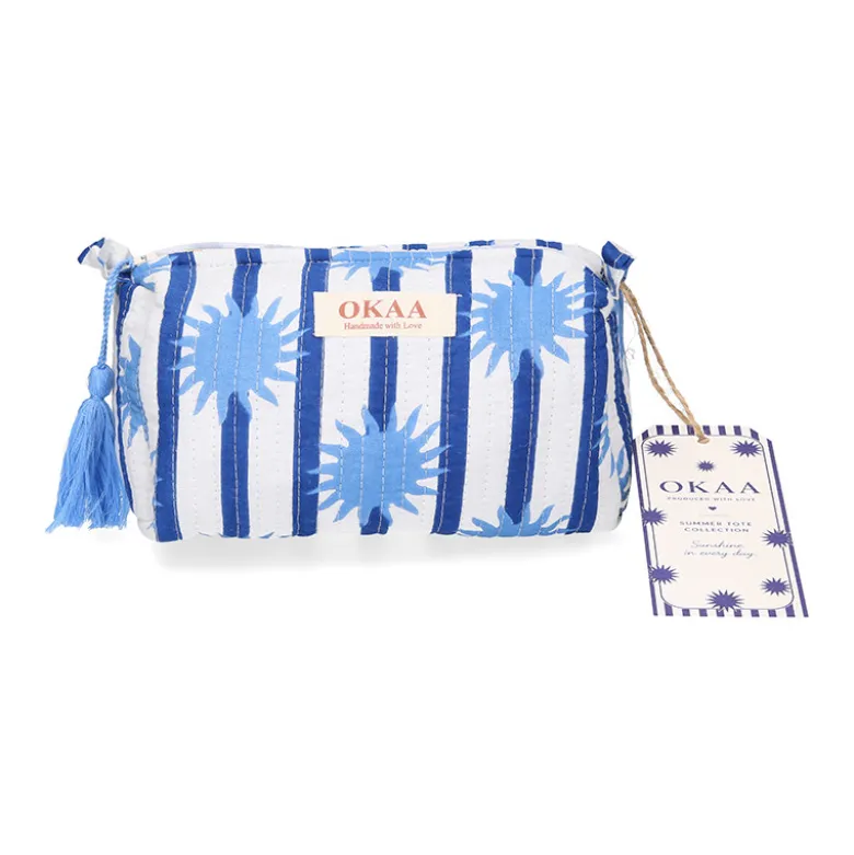 Colección Sunshine Blue Mediterráneo – Tote Bag + Neceseres Acolchados