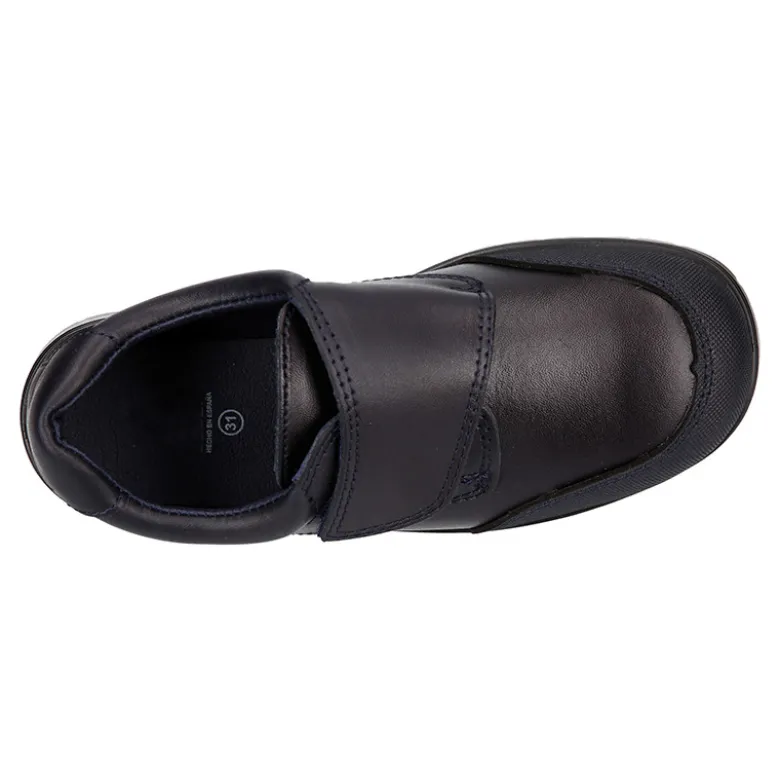 Colegial niños tipo Blucher sin cordones y con puntera reforzada en piel lavable.