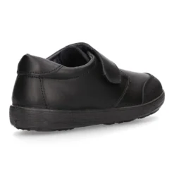 Colegial niño tipo blucher sin cordones y con puntera reforzada en piel lavable.