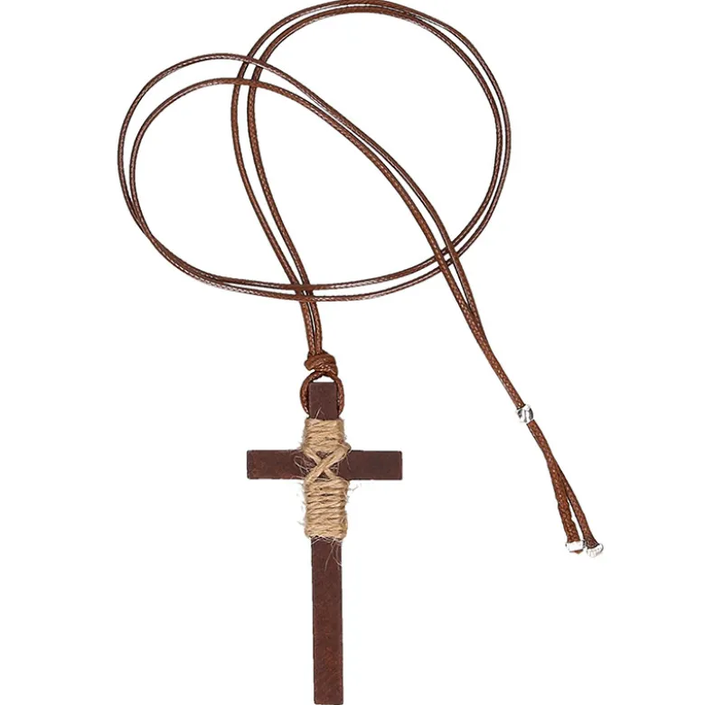 Cordón niño con Cruz de Madera para primera comunión.