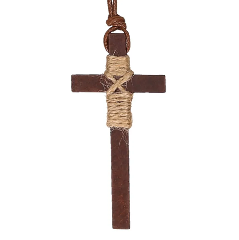 Cordón niño con Cruz de Madera para primera comunión.