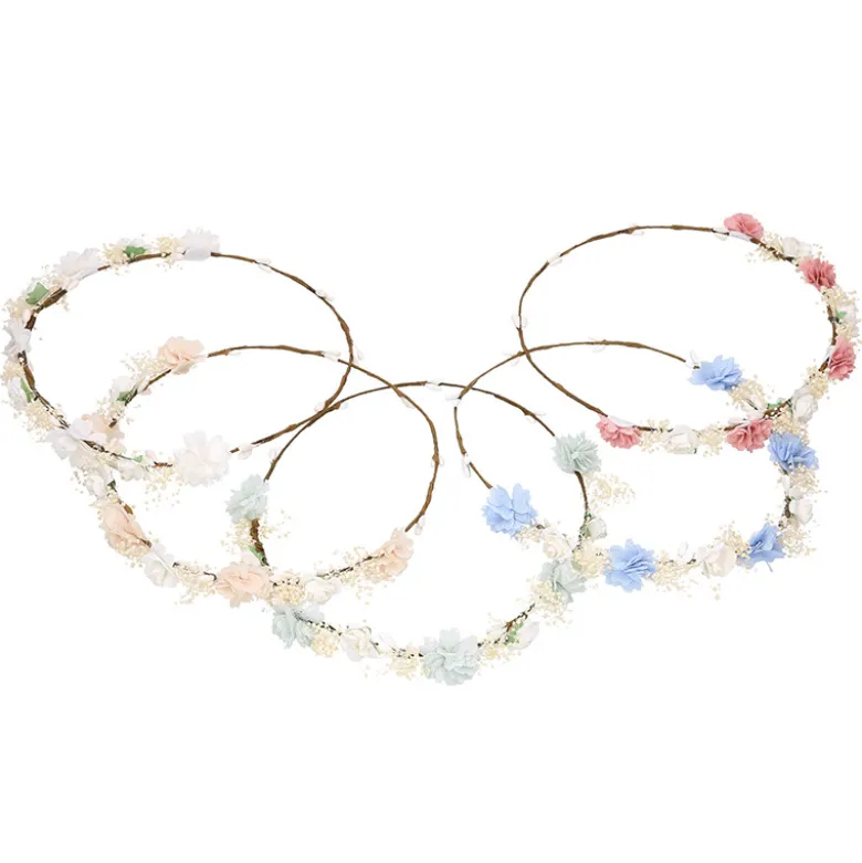Corona o diadema de flores niña para Ceremonia.