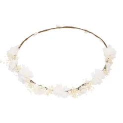 Corona o diadema de flores niña para Ceremonia.