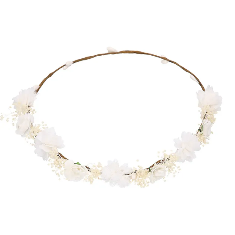 Corona o diadema de flores niña para Ceremonia.
