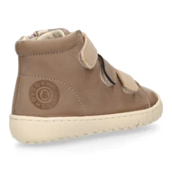 Deportiva alta niños BAREFOOT Okaa Flex sin cordones y cremallera.