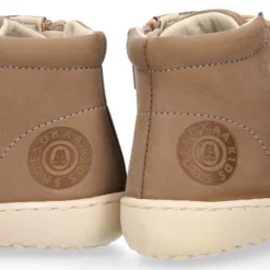 Deportiva alta niños BAREFOOT Okaa Flex sin cordones y cremallera.