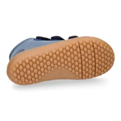 Deportiva alta niños BAREFOOT Okaa Flex sin cordones y cremallera.